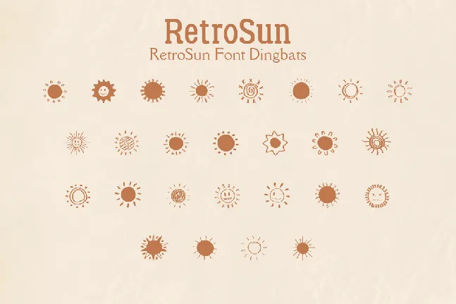 Retro Sun font