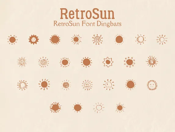 Retro Sun font