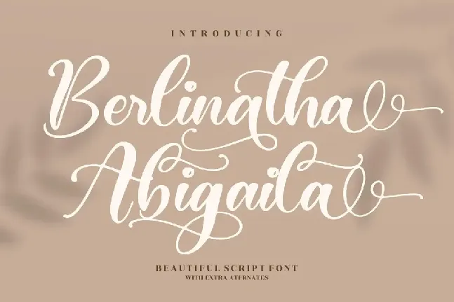 Berlinatha Abigaila font