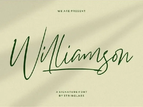 Williamson font