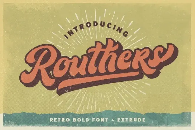 Routhers Script font