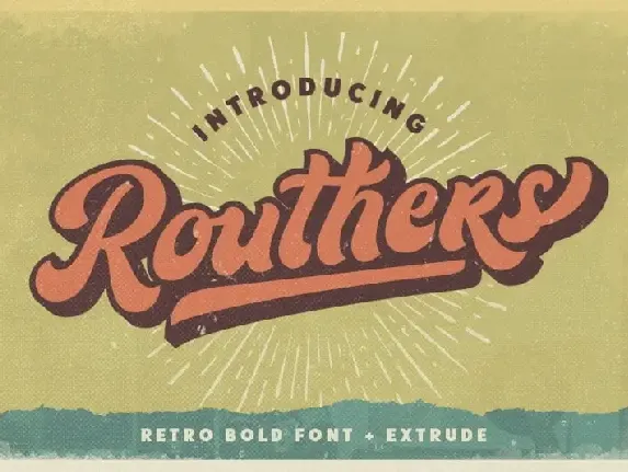 Routhers Script font