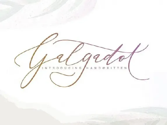 Galgadot Handwritten font