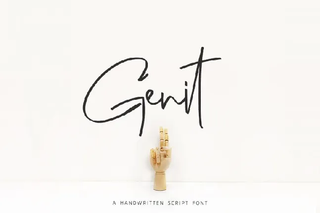 Genit Classy Handwritten font