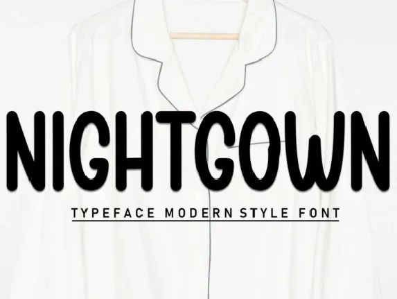 Nightgown Display font