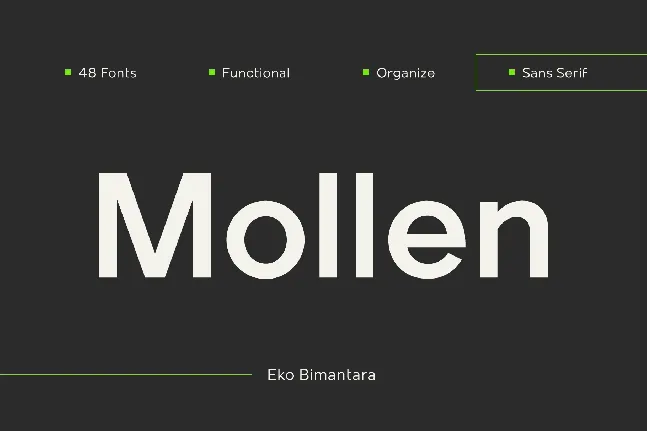 Mollen font