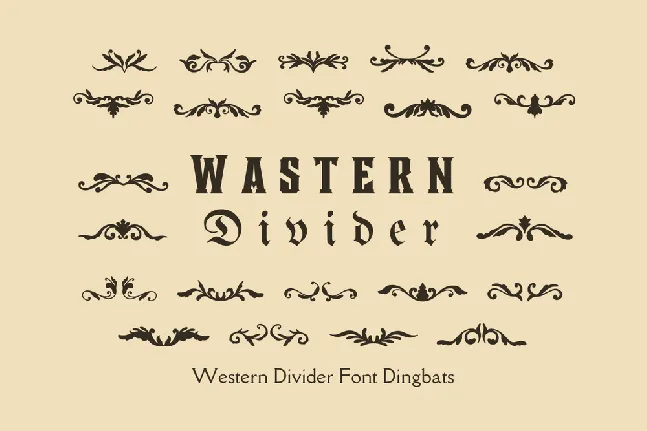 Wastern Divider font