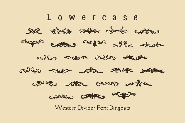 Wastern Divider font