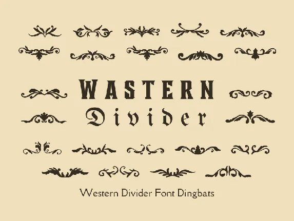 Wastern Divider font