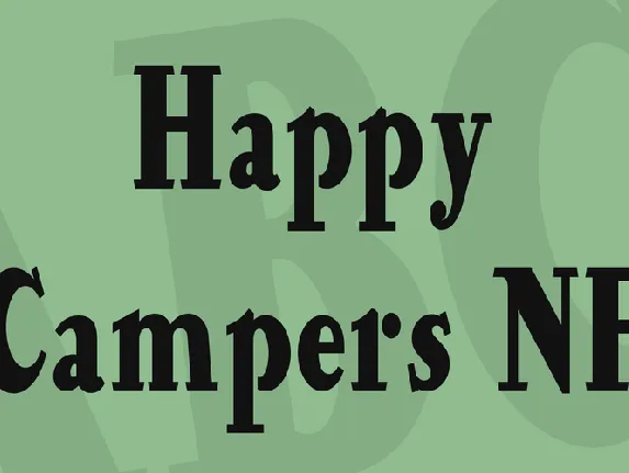 Happy Campers NF font