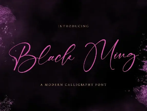 Black Ming font