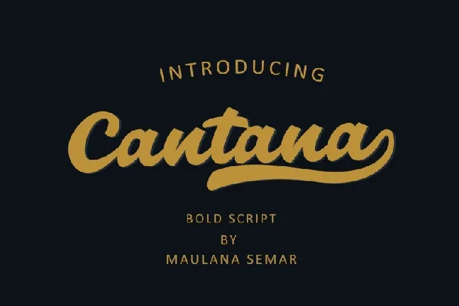 Cantana font