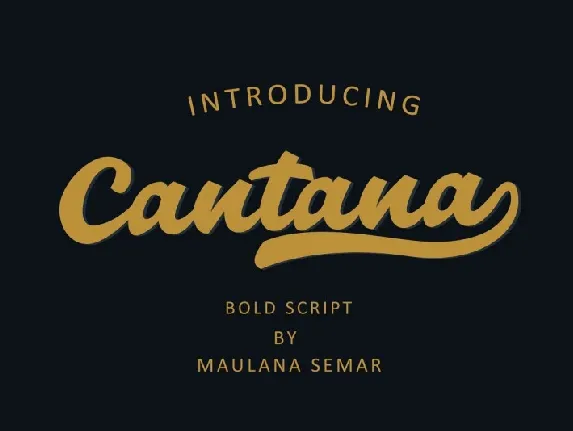 Cantana font