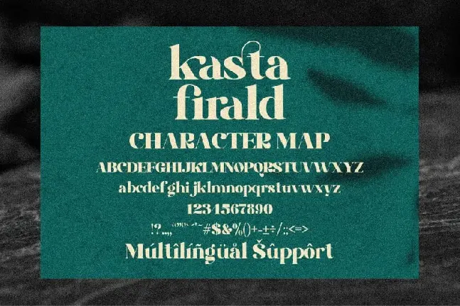 Kasta Firald Serif font