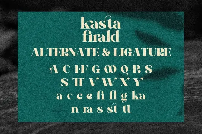 Kasta Firald Serif font