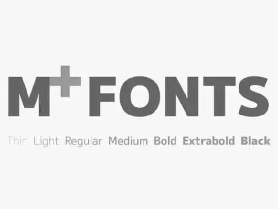 M+ Sans Serif font