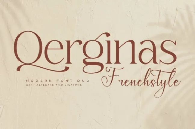 Qerginas Frenchstyle Duo font