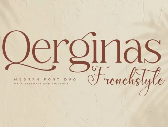 Qerginas Frenchstyle Duo font