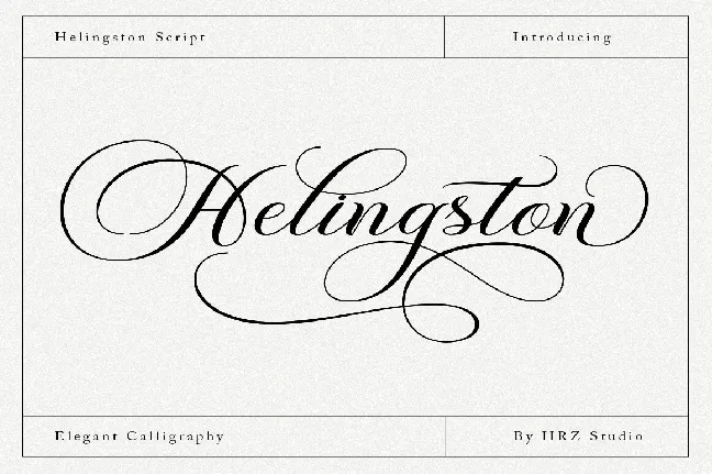 Helingston font