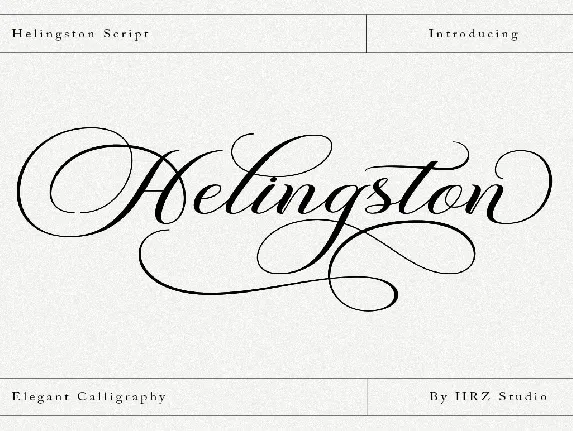 Helingston font