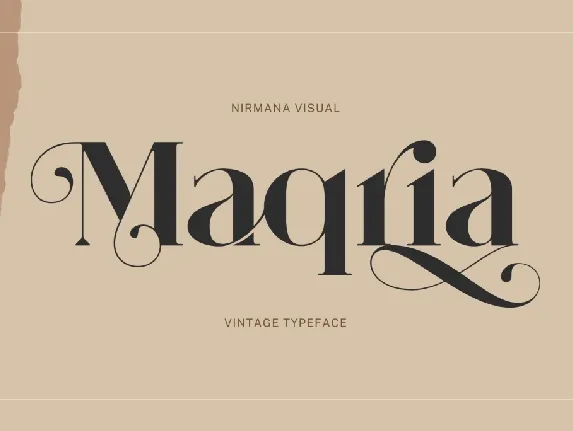 Maqria Vintage font