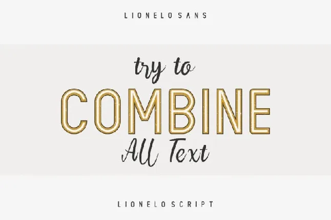 LIONELLO Special font