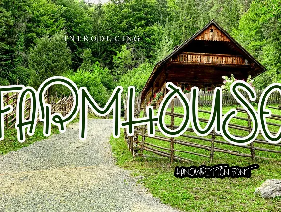 Farmhouse font