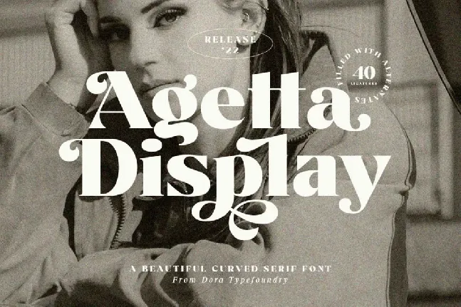 Agetta Display font