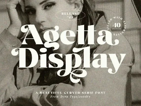 Agetta Display font