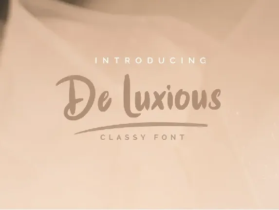 De Luxious Demo font