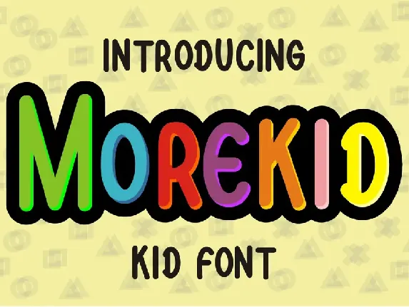 Morekid font