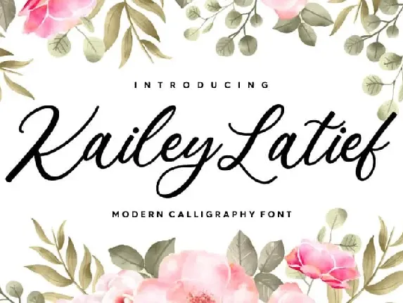 Kailey Latief Calligraphy font