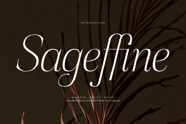 Sageffine font