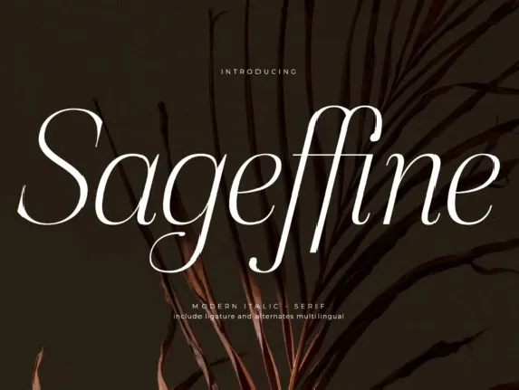 Sageffine font