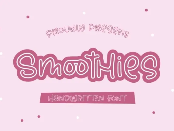 Smoothies font