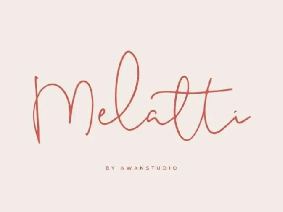 Melatti Handwritten Free font