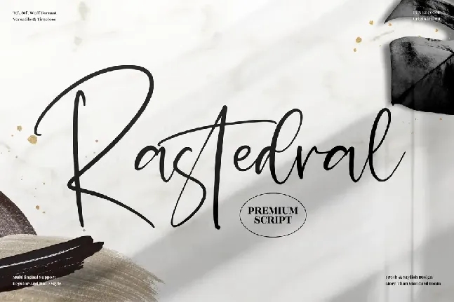 Rastedral font