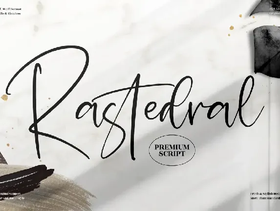 Rastedral font