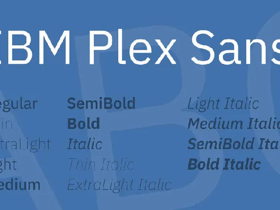 IBM Plex Sans font