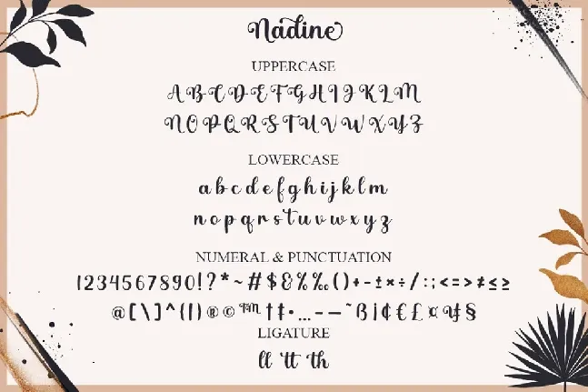 Nadine font