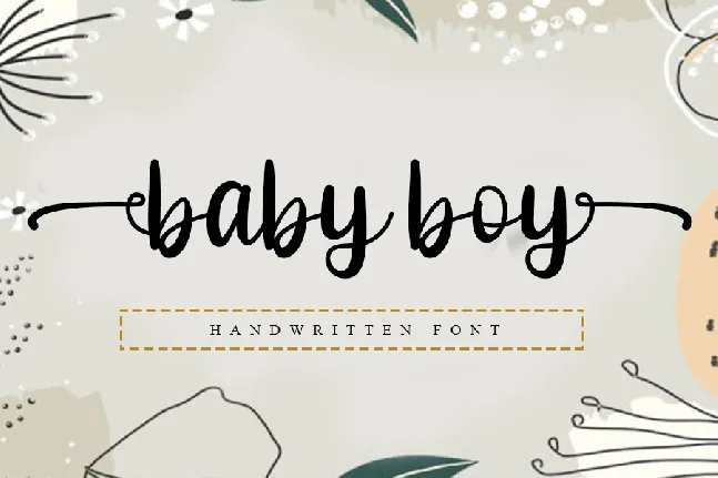 Baby Boy font