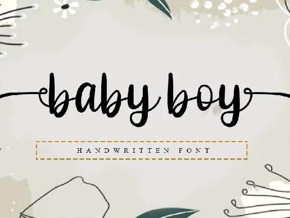 Baby Boy font