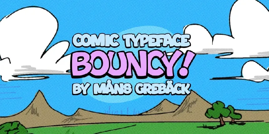 Bouncy font