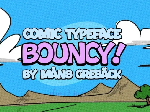 Bouncy font