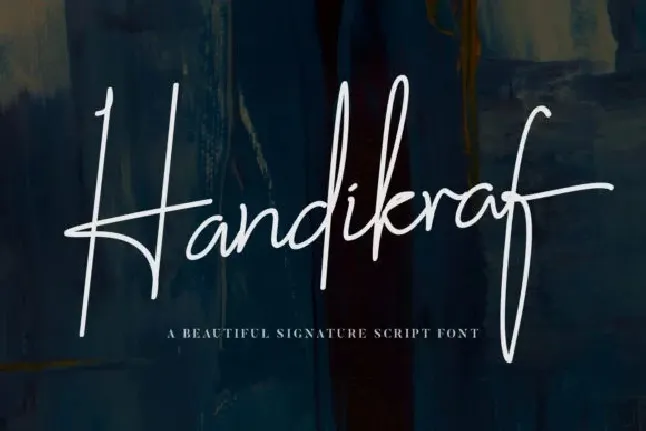 Handikraf Signature font