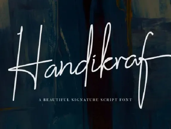 Handikraf Signature font