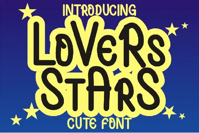 Lovers Stars font