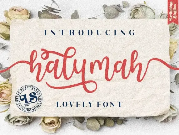 Halymah Calligraphy font