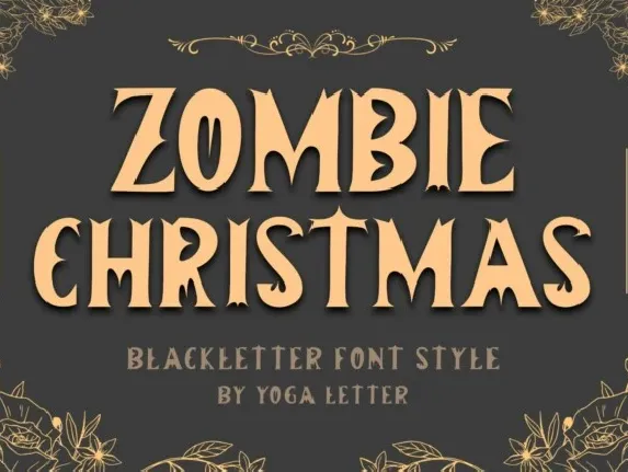 Zombie Christmas font