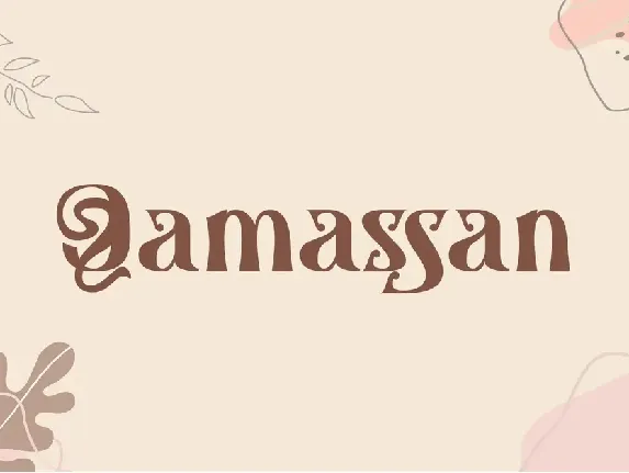 Qamassan-Demo font